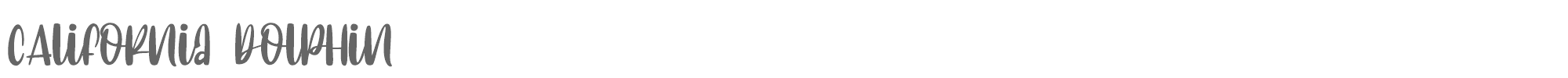 Sample characters California Dolphin Font